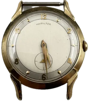 Vintage Hamilton Powell Men's Mechanical Wristwatch 730 USA Steel & 10k GF