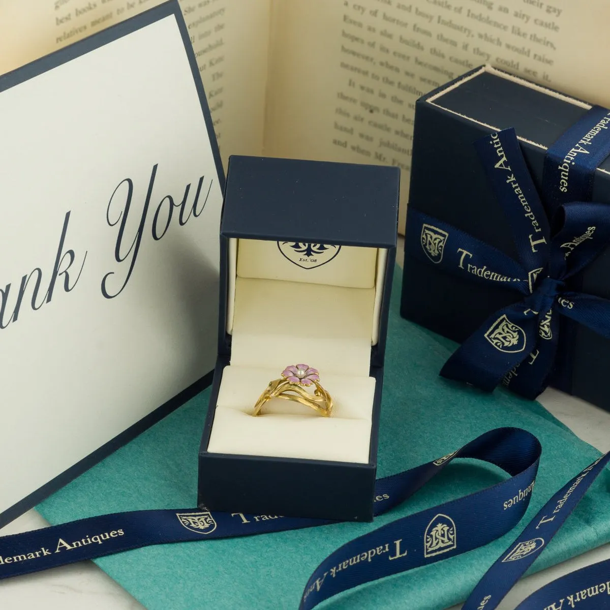 Vintage Moonstone Filigree Ring | 14k Gold Filigree Ring