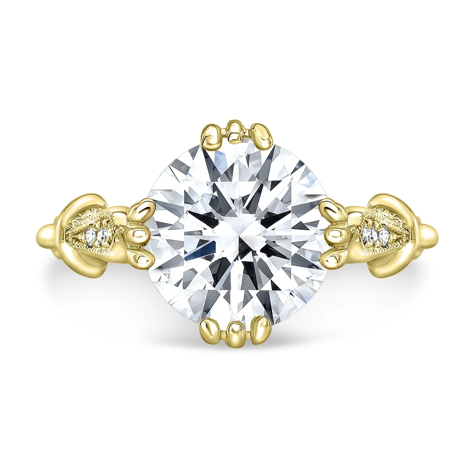 Vintage Style Diamond Engagement Ring