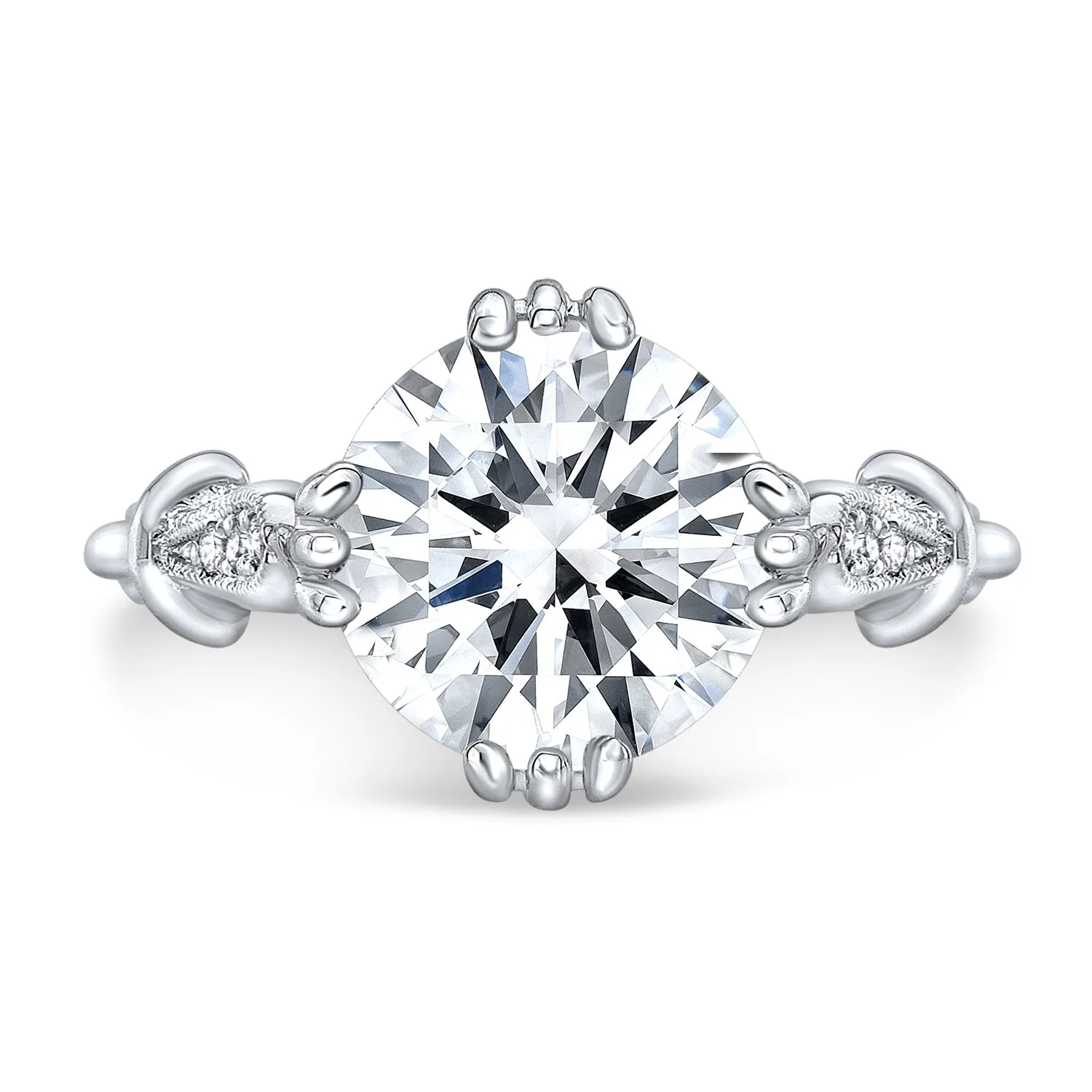 Vintage Style Diamond Engagement Ring
