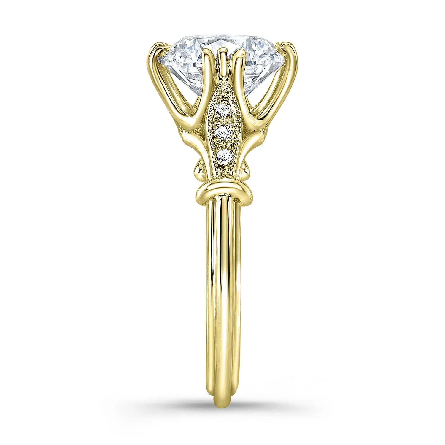 Vintage Style Diamond Engagement Ring