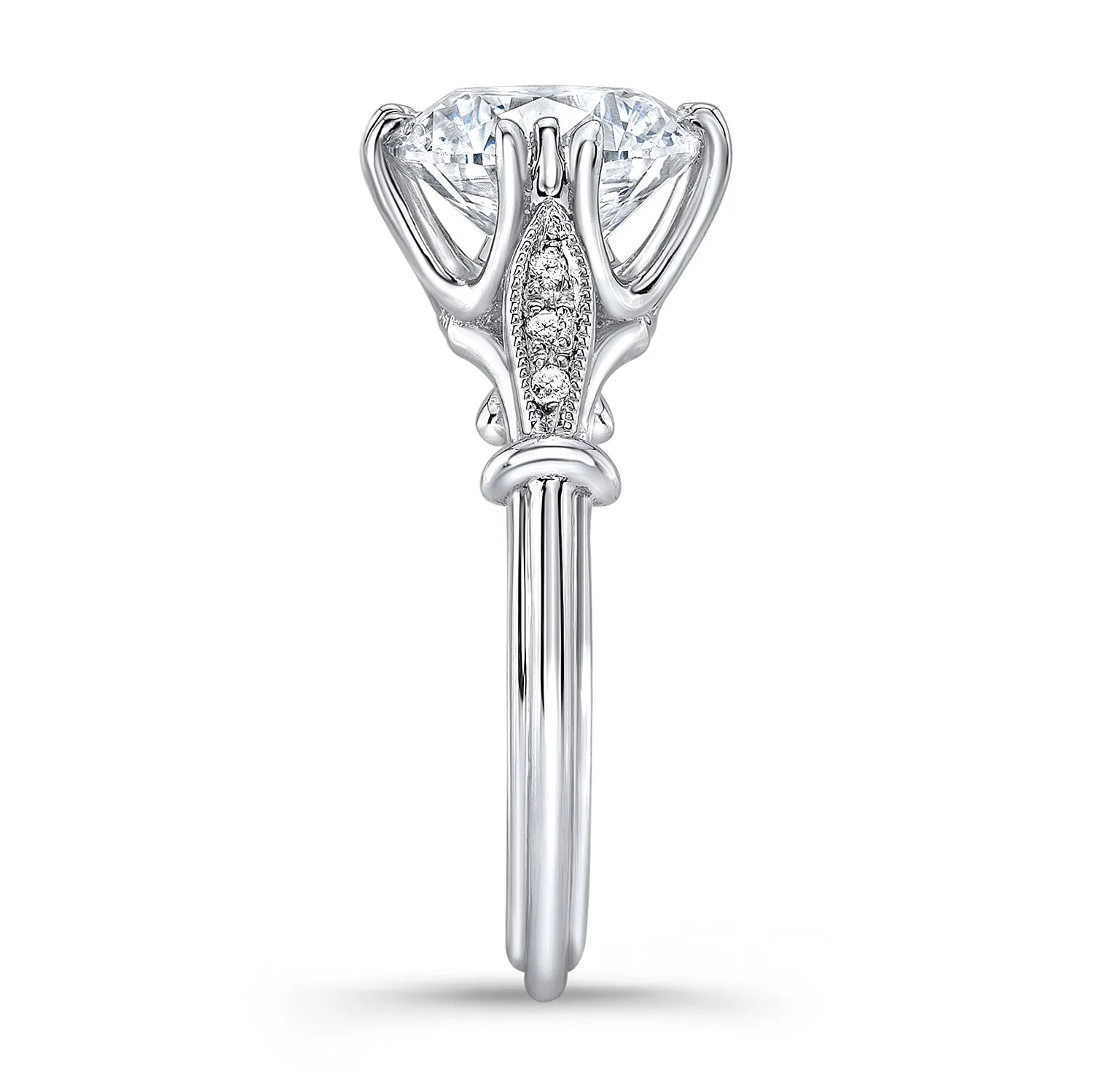 Vintage Style Diamond Engagement Ring