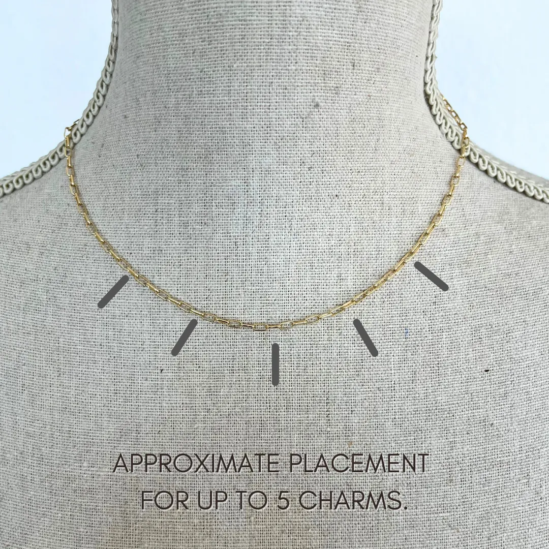Virtual Charm Bar | Mini Paper Clip Necklace