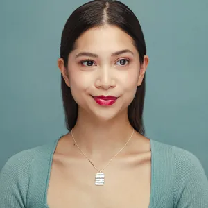 WAVE ARCH TWO TONE NECKLACE