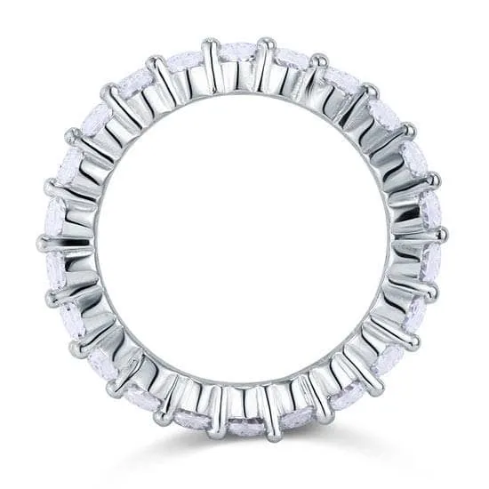 Wedding Band Eternity Stacking Ring Jewelry Round Cut