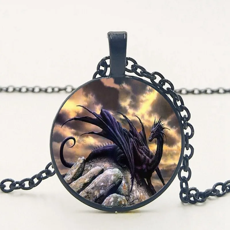 Western Dragon Region Black Dragon Pendant Necklace Jewelry Necklace Pendant Black Dragon