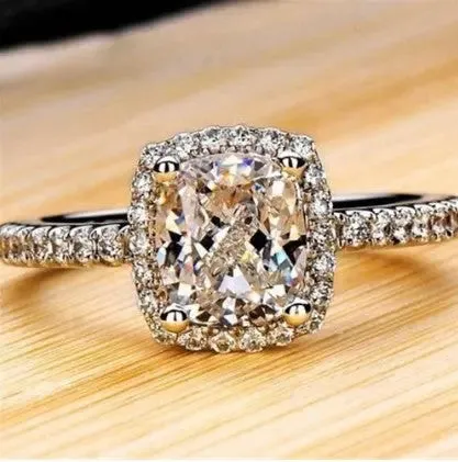 White Gold Wedding Ring Set