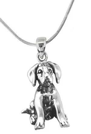 Wildlife Pendant - Dog With Snake Chain