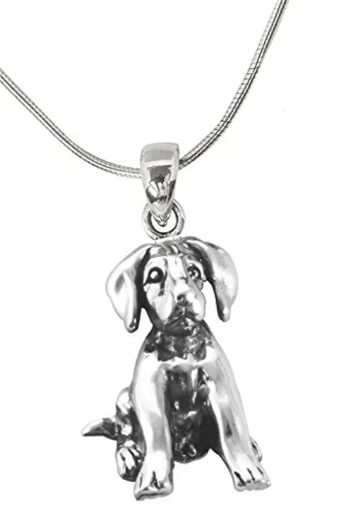 Wildlife Pendant - Dog With Snake Chain