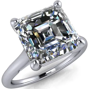 Willie Asscher Moissanite Bow Under Cathedral Engagement Ring