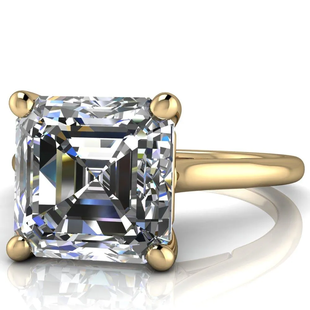 Willie Asscher Moissanite Bow Under Cathedral Engagement Ring
