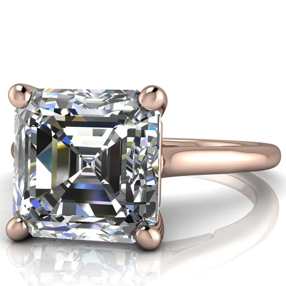 Willie Asscher Moissanite Bow Under Cathedral Engagement Ring