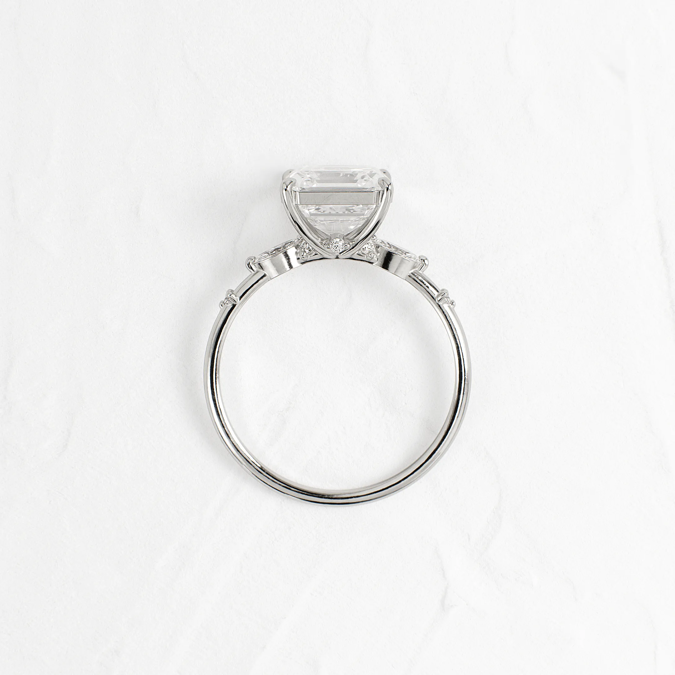 Windlass Ring, Asscher Cut