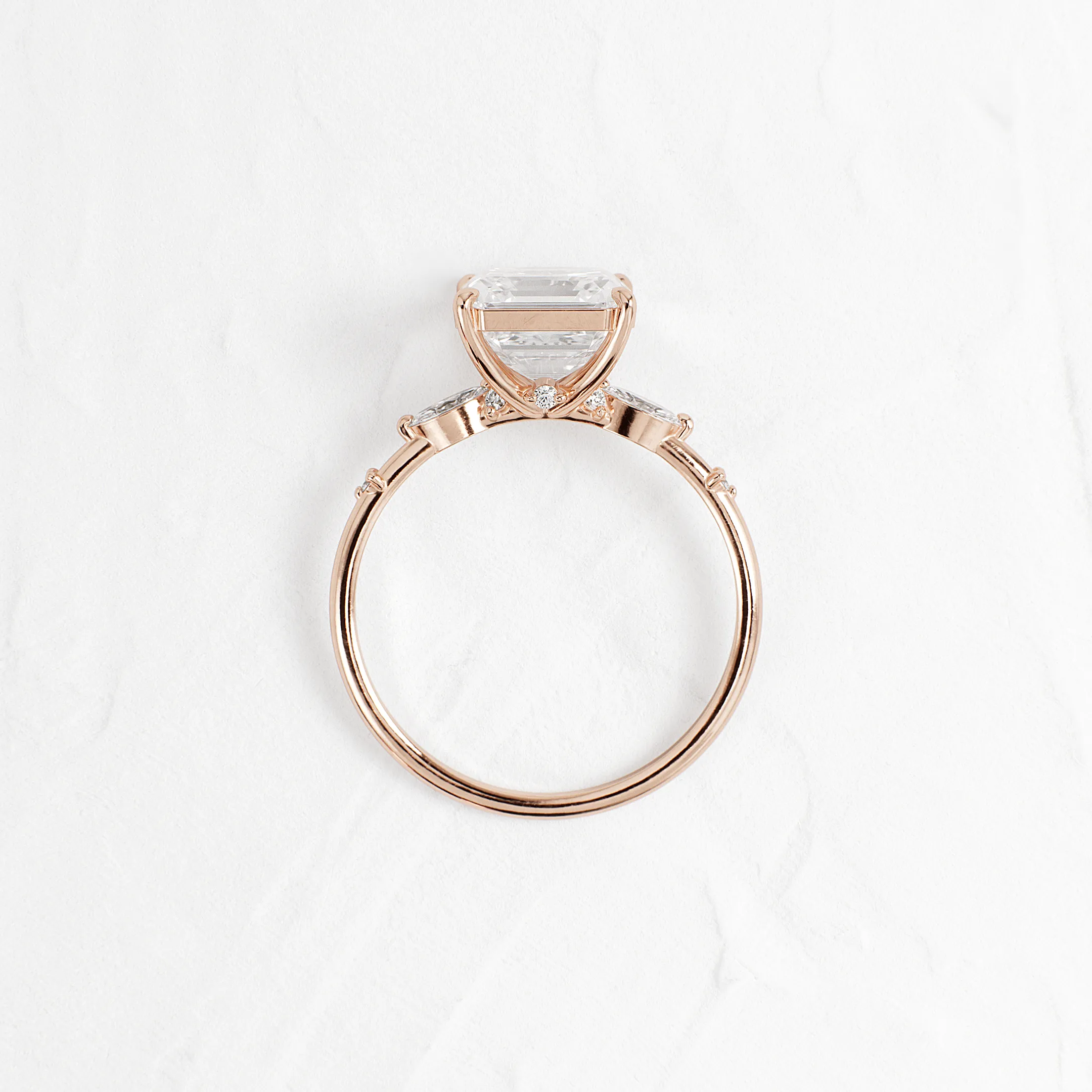Windlass Ring, Asscher Cut