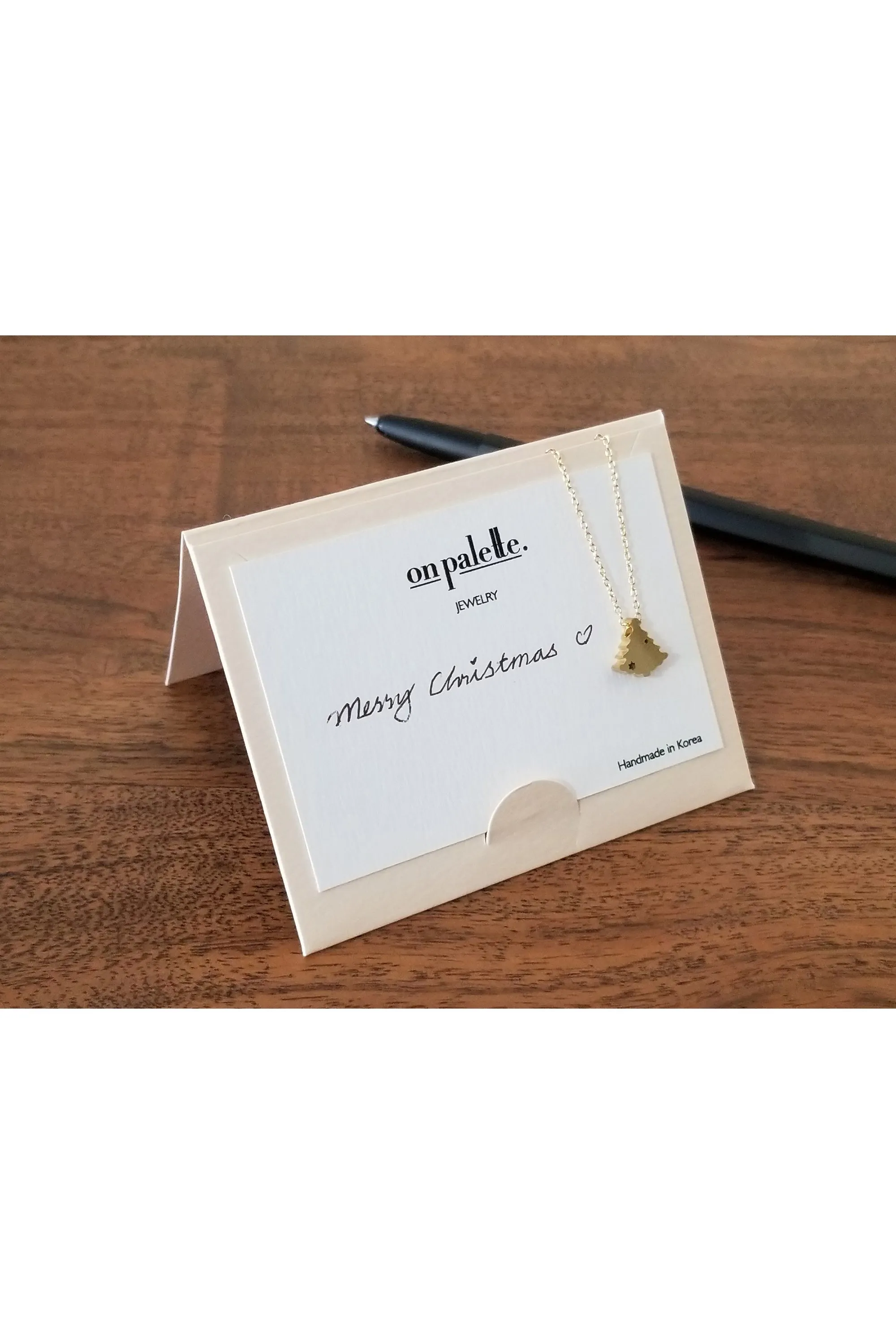 Wishbone Pendant Necklace By DOBBI ( Variety Color Available )