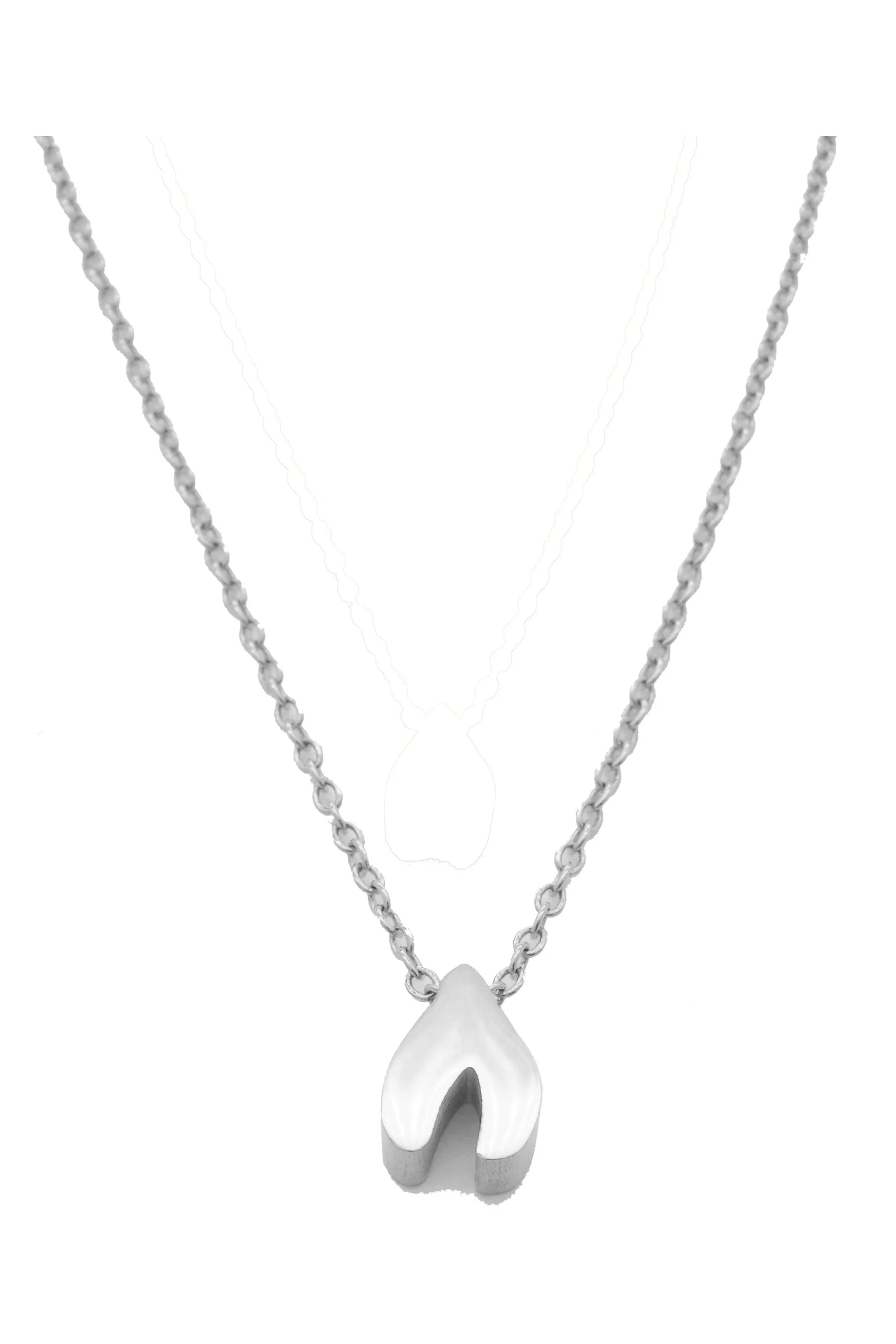 Wishbone Pendant Necklace By DOBBI ( Variety Color Available )