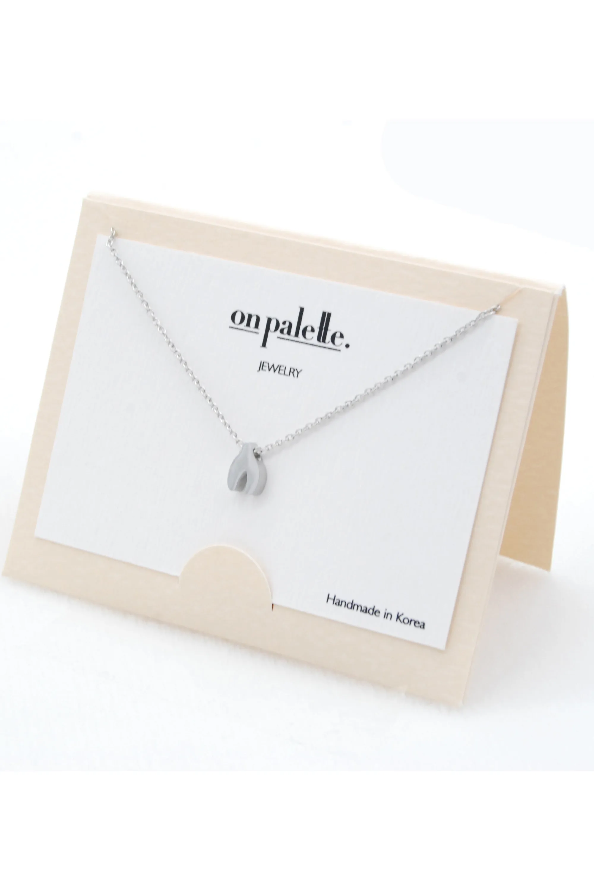 Wishbone Pendant Necklace By DOBBI ( Variety Color Available )
