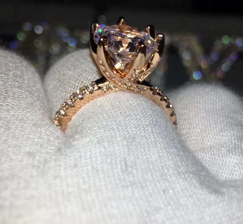 Womens Rose Gold Ring | Rose Gold Engagement Ring | Diamond Engagement Ring | Rose Gold Ring | Engagement Ring | Rose Gold Wedding Ring