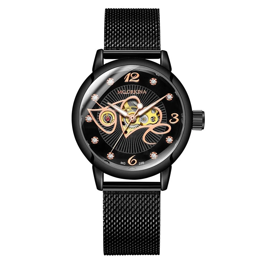 Women's Stainless Steel Mechanical Watches