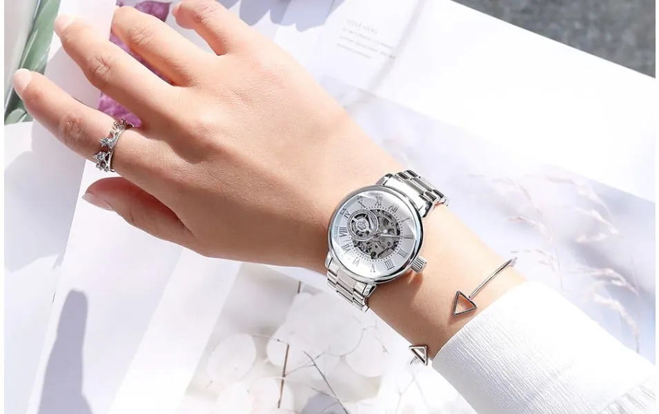 Women's Stainless Steel Mechanical Watches