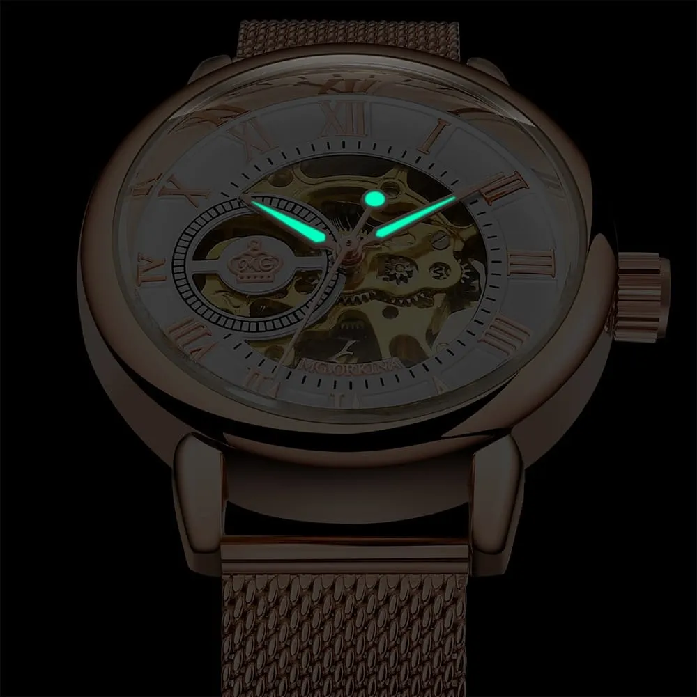 Women's Stainless Steel Mechanical Watches