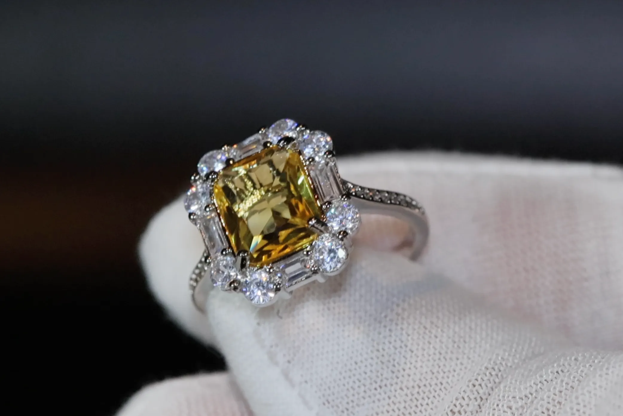 Yellow Diamond Ring | Womens Engagement Ring