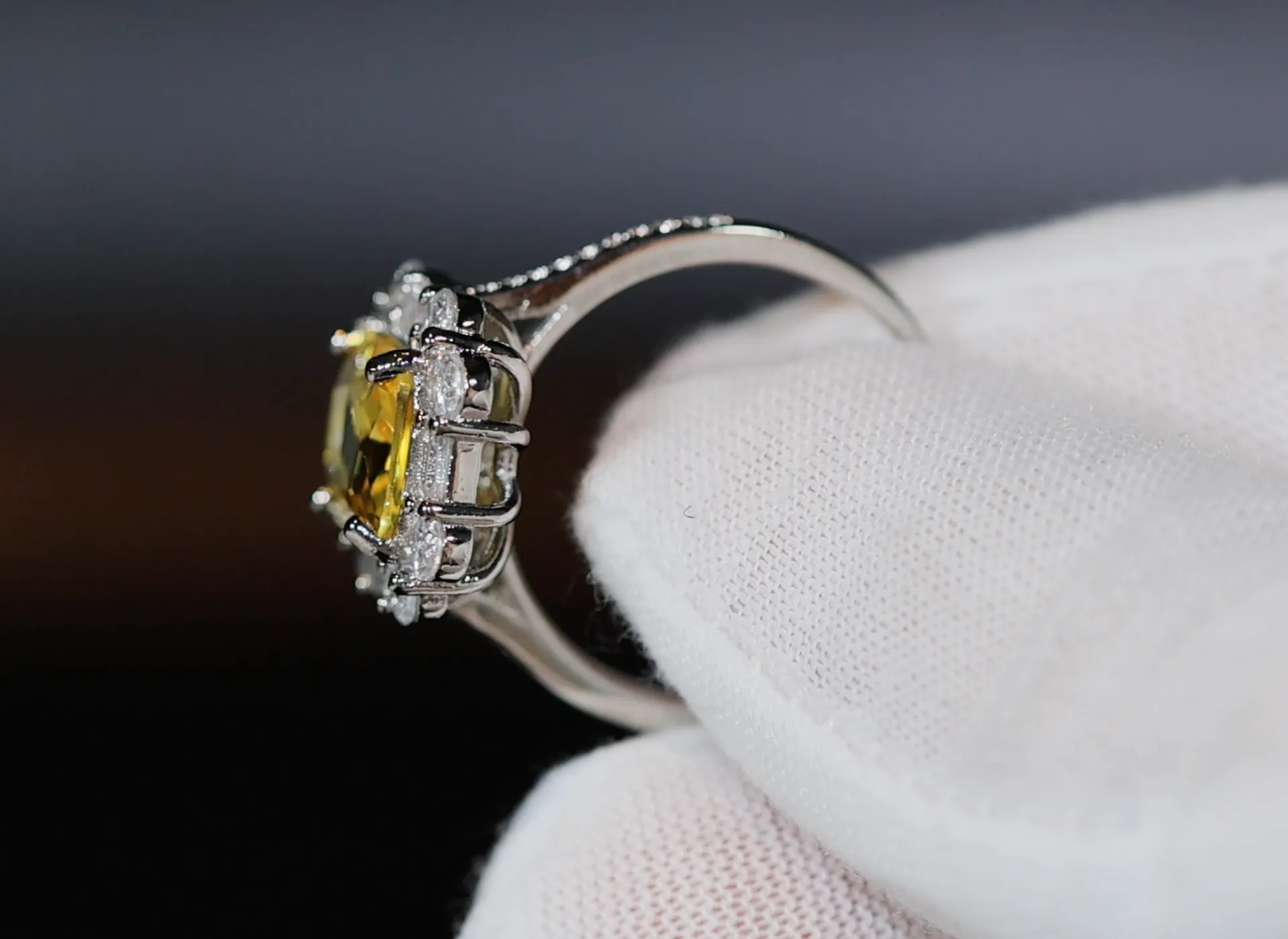 Yellow Diamond Ring | Womens Engagement Ring