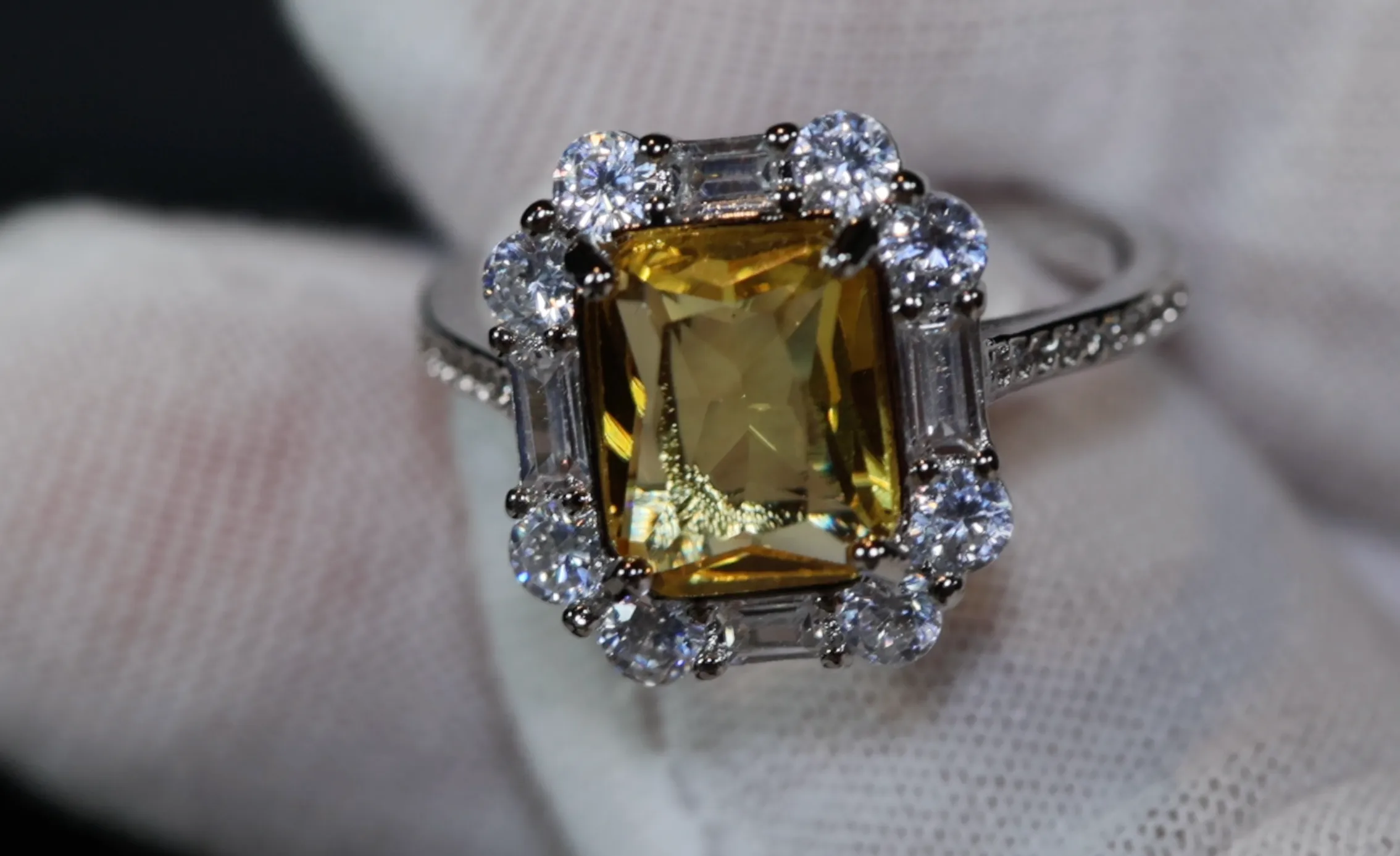 Yellow Diamond Ring | Womens Engagement Ring