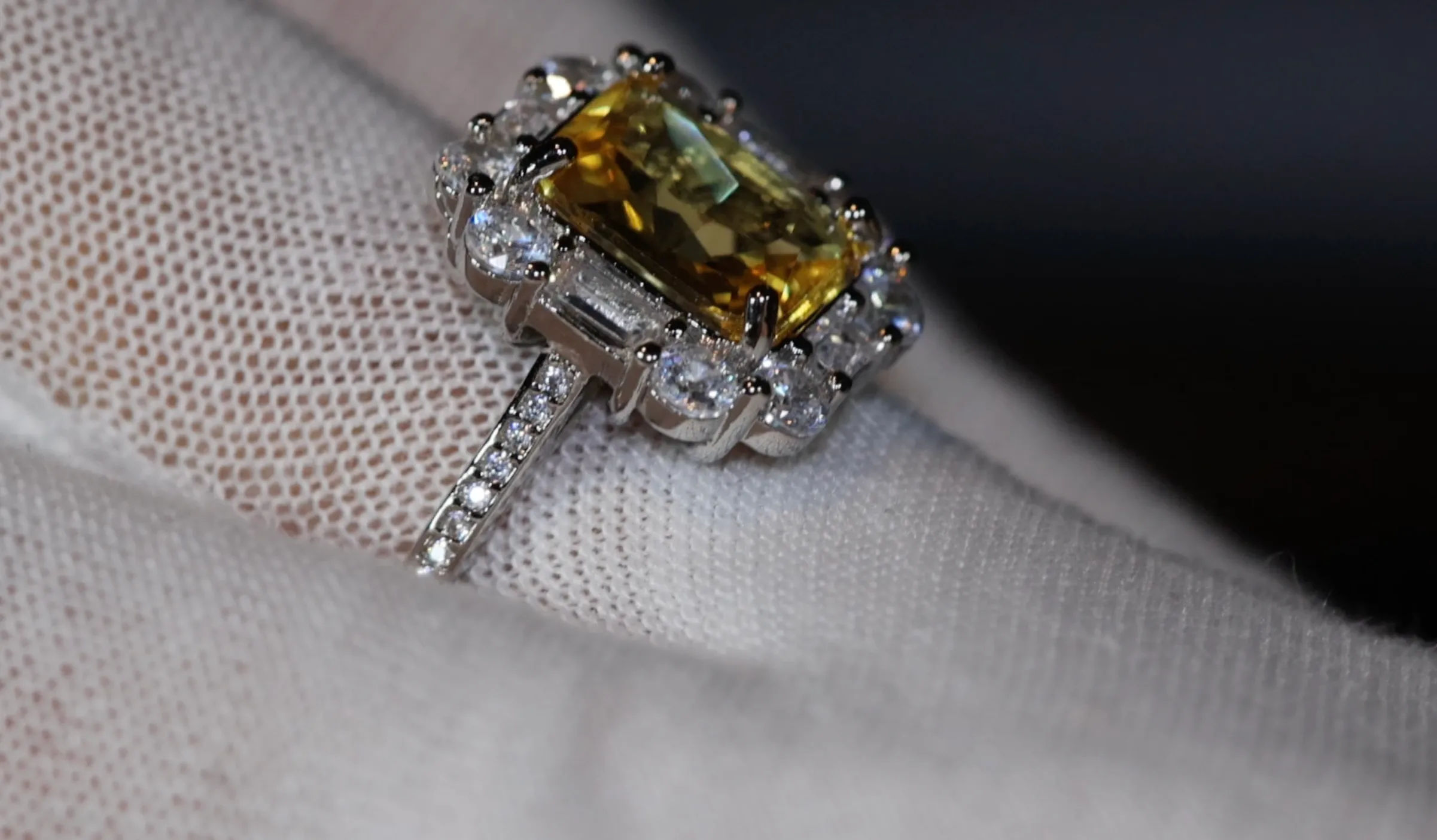 Yellow Diamond Ring | Womens Engagement Ring