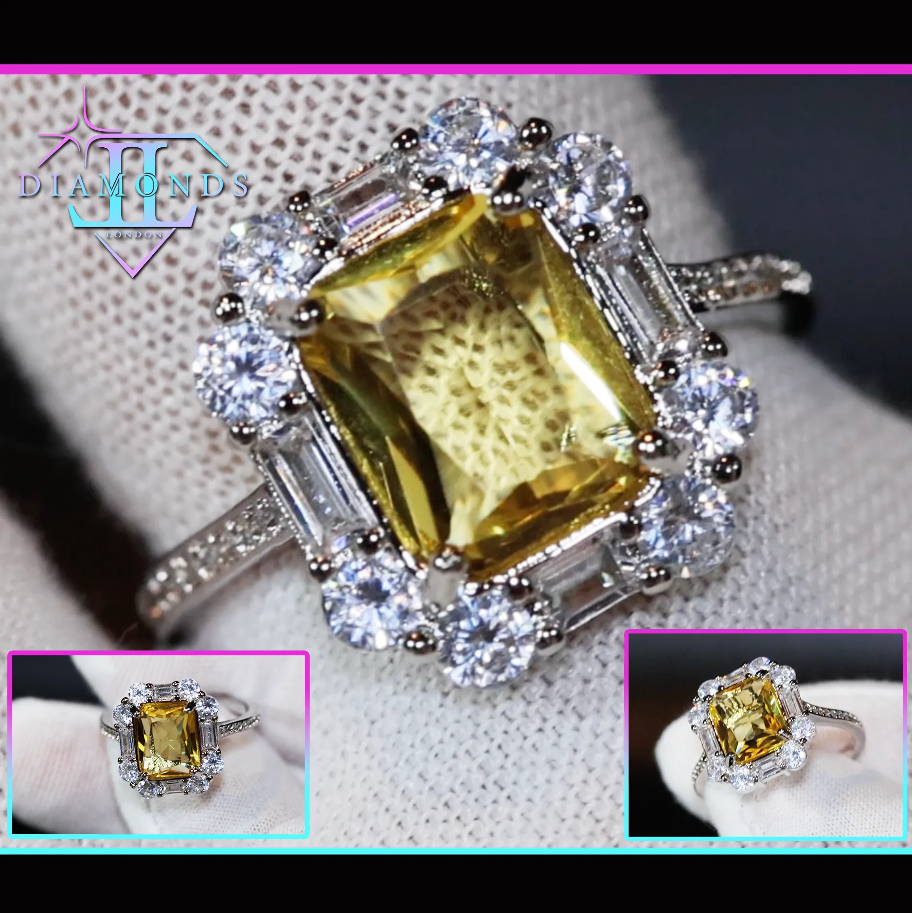 Yellow Diamond Ring | Womens Engagement Ring