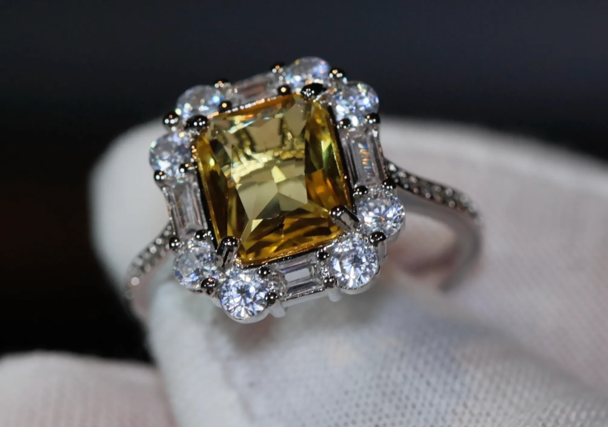 Yellow Diamond Ring | Womens Engagement Ring