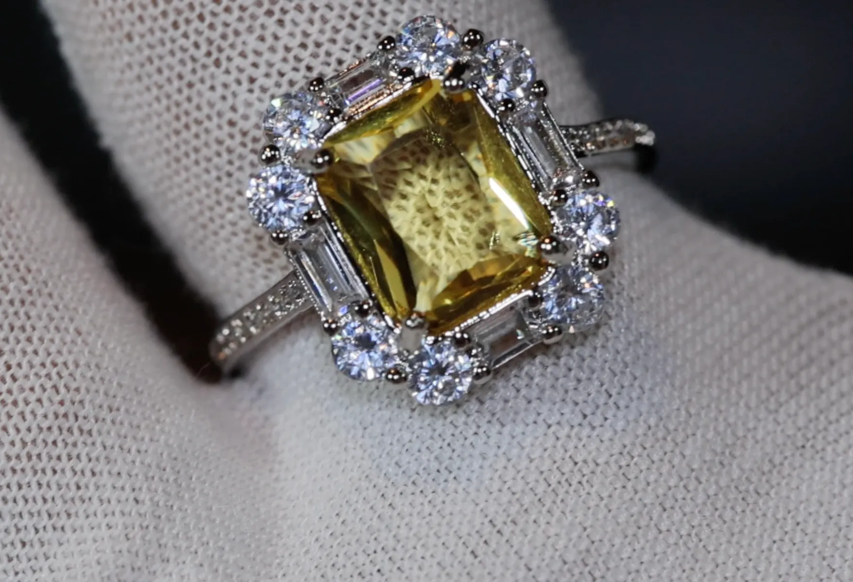 Yellow Diamond Ring | Womens Engagement Ring