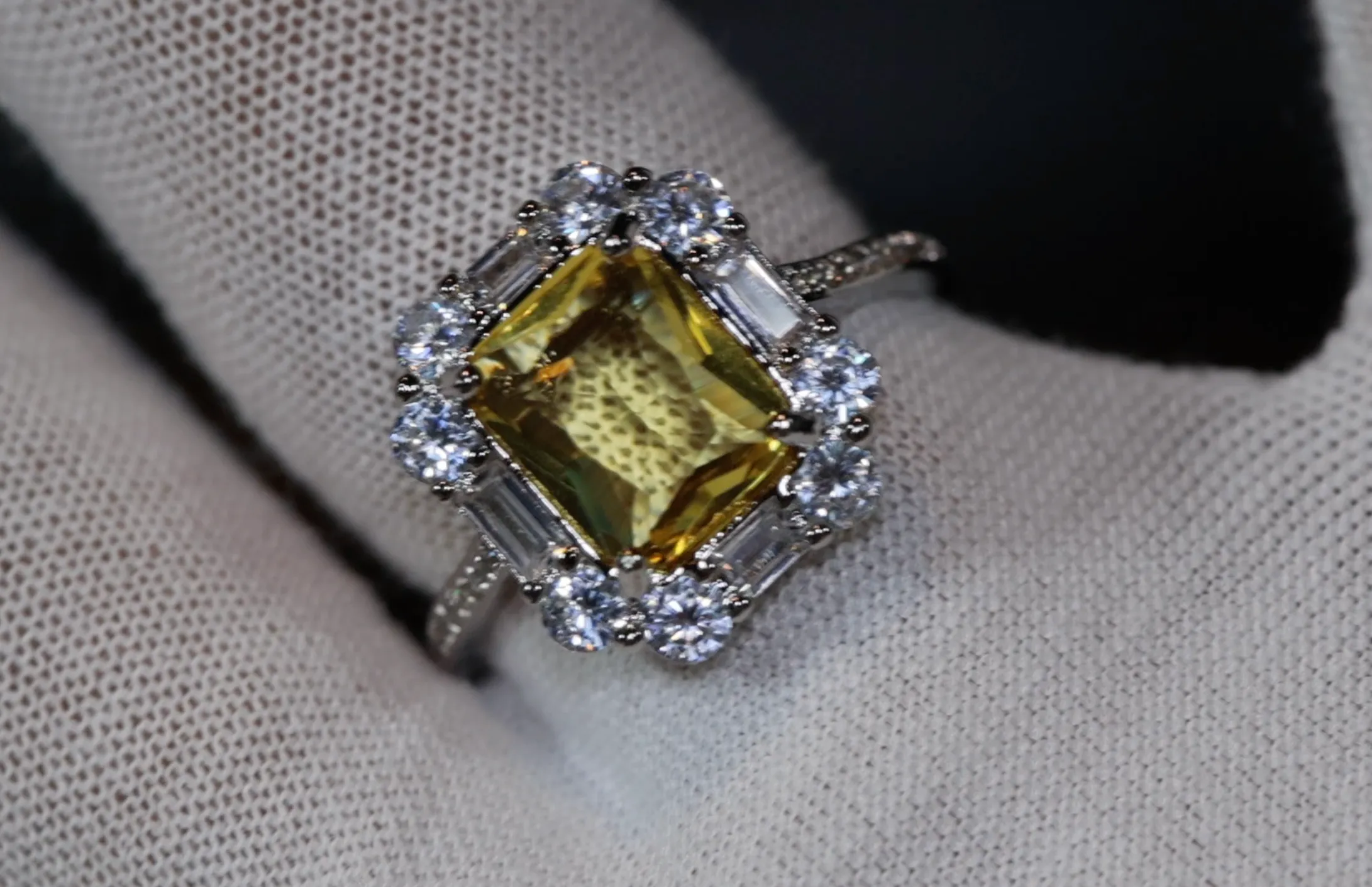 Yellow Diamond Ring | Womens Engagement Ring