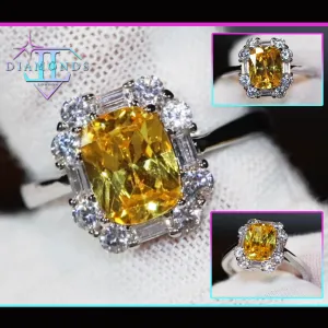 Yellow Diamond Womens Engagement Ring
