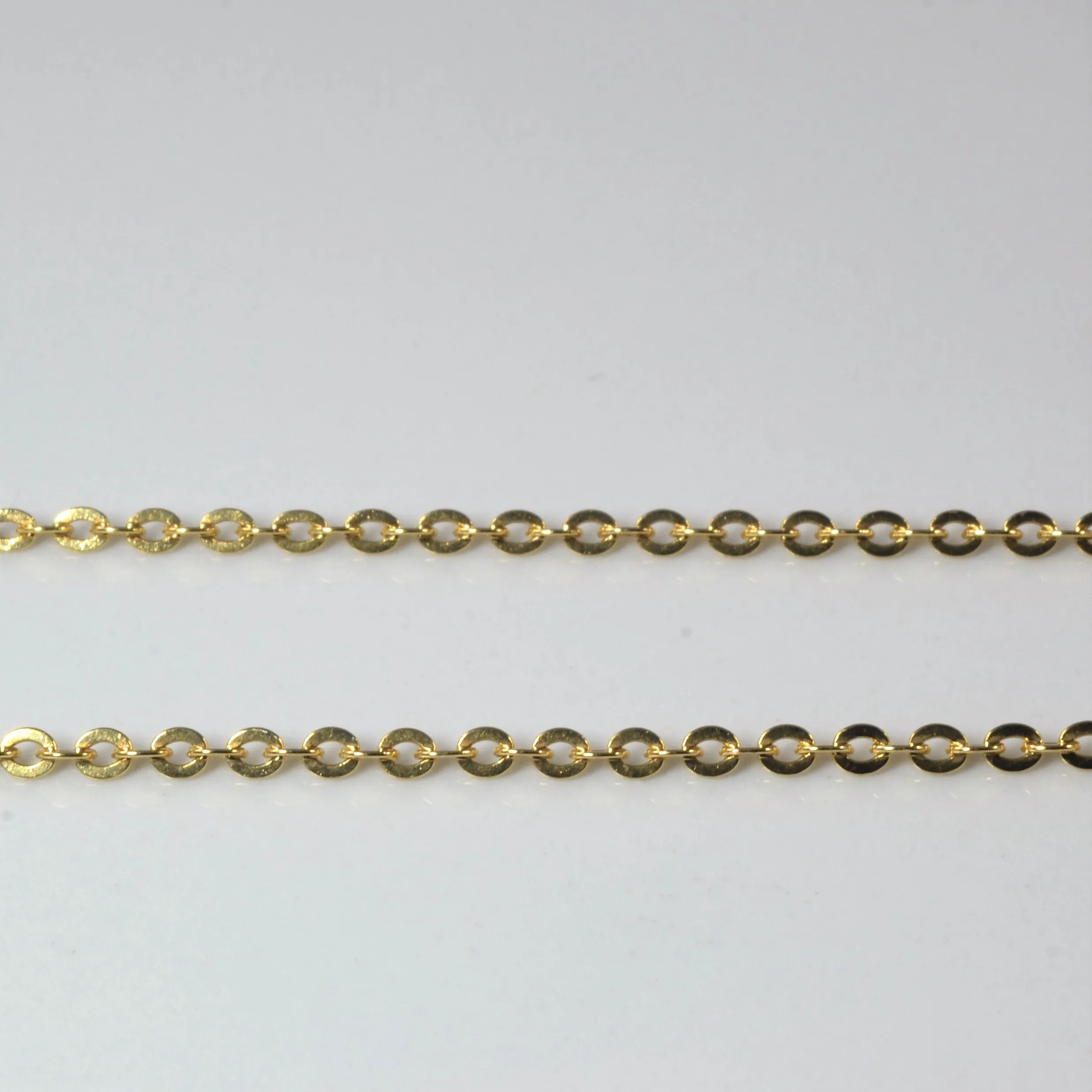 Yellow Gold Bar Necklace | 15" |