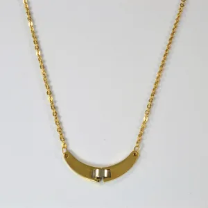 Yellow Gold Bar Necklace | 15" |