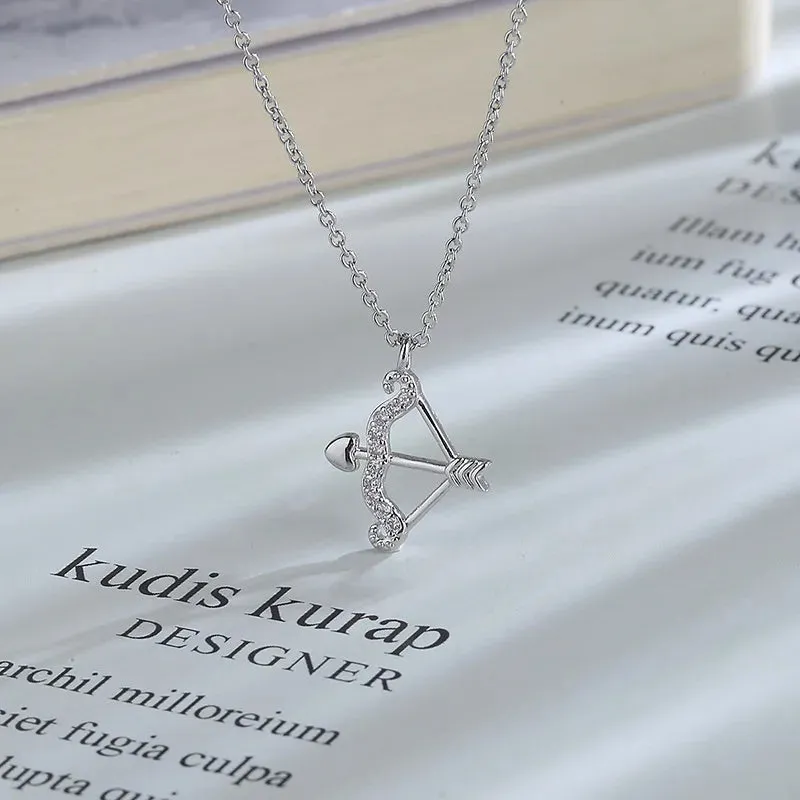 Zircon Love Arrow Necklace